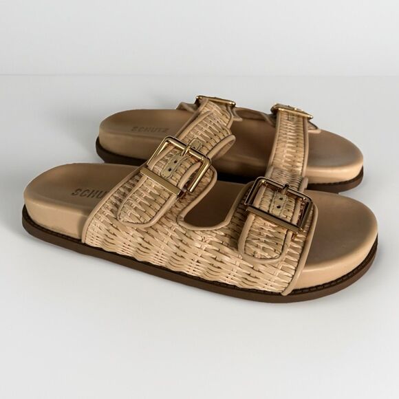 SCHUTZ  Naomi Woven  Sporty Sandals Beige Women Size 9.5B - Picture 1 of 5